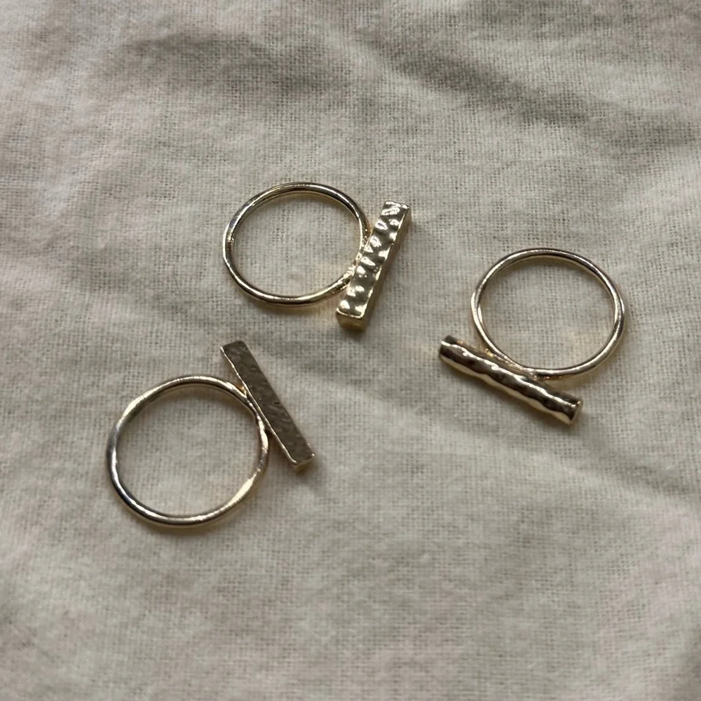 Gold Bar Rings
